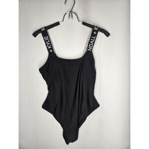 Kendall + Kylie 283915 Women's Band One-Piece Swimsuit, Size Large Classic